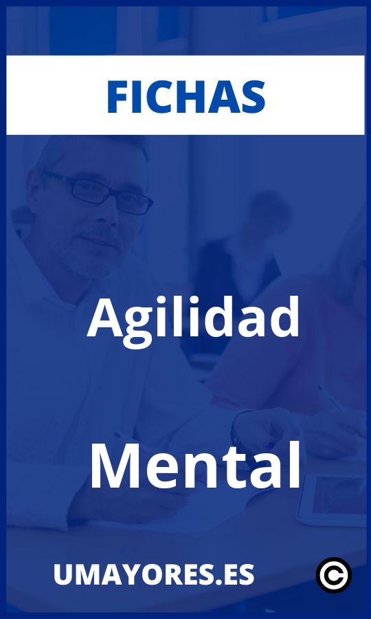 Fichas y Ejercicios Agilidad Mental para adultos y mayores PDF Imprimir