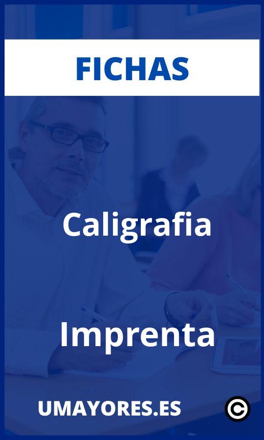Fichas y Ejercicios Caligrafia para mayores y adultos PDF Imprimir