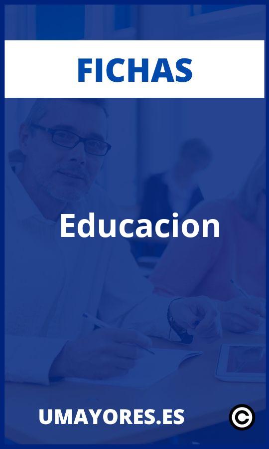 Ejercicios en Fichas Educacion para adultos y mayores PDF Imprimir