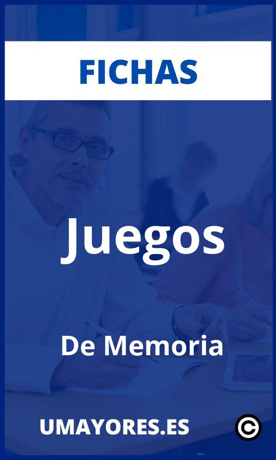 Fichas con Ejercicios Juegos De Memoria para mayores y adultos PDF Imprimir